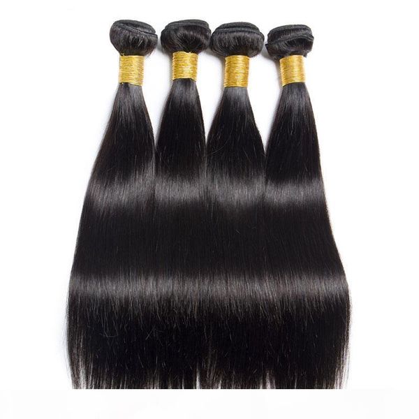 

peruvian straight virgin hair weaves one pcs lot unprocessed natural black virgin remy hair bundles brazilian hair extensions