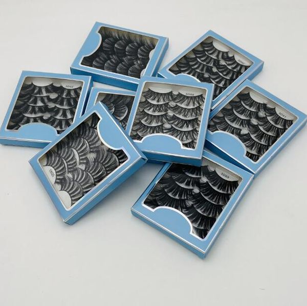 

reusable handmade thick mink fake lashes 25mm long crisscross soft false eyelashes extensions makeup accessories 8 models dhl free