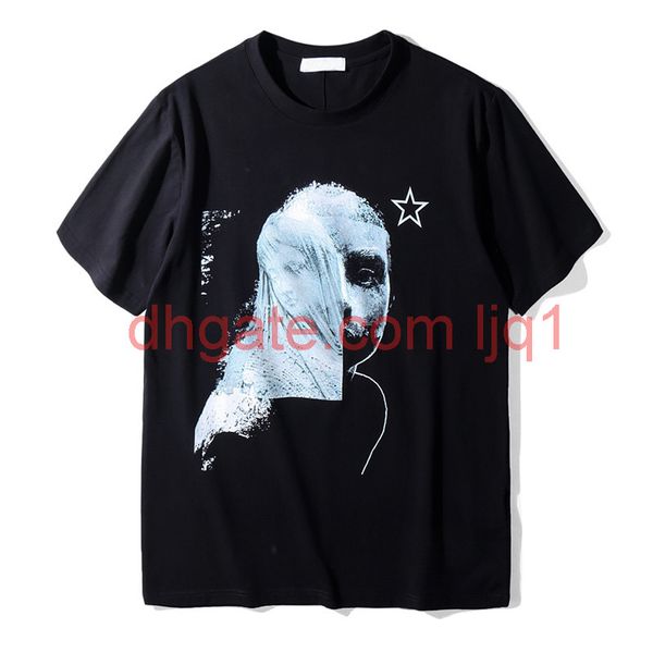 

19ss mens stylist t shirt casual short sleeves printing men women fashion tees black size s-2xl