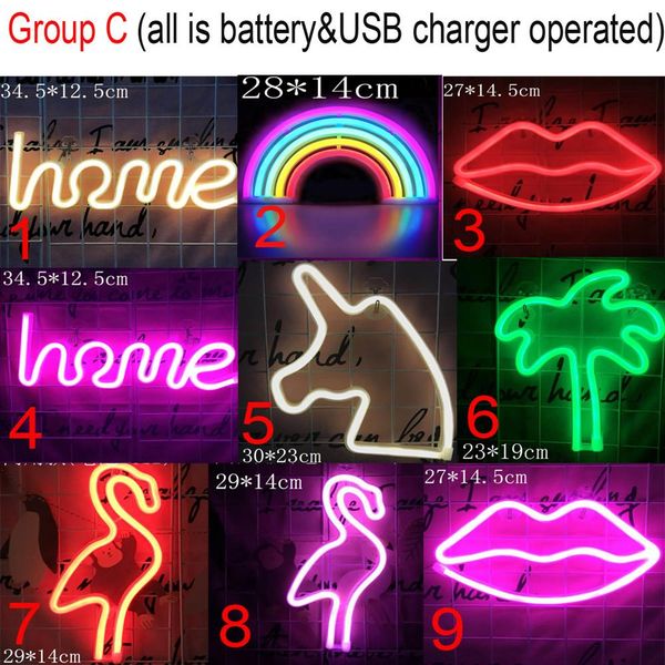 

27 стилей светодиодный неоновый знак