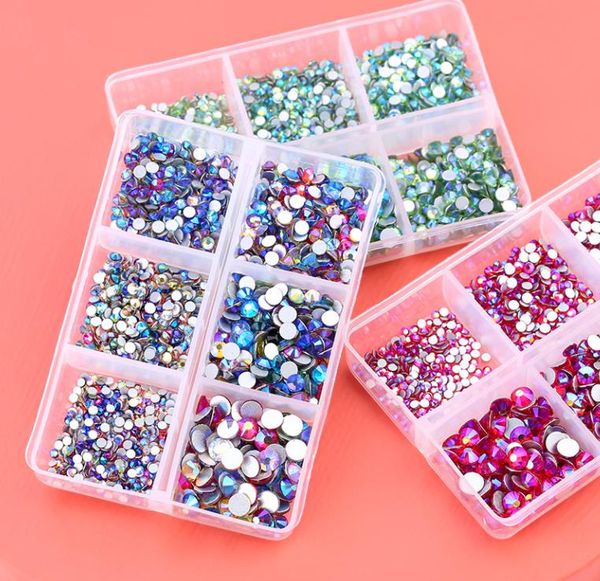 Conjunto de miçangas soltas de strass para decorações de unhas artísticas Bling Crystal Gems Jóias Kit de fabricação de roupas, roupas, sapatos, decoração