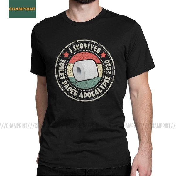 

i survived toilet paper apocalypse 2020 men's panic tp roll crisis sarcastic short sleeve sport hooded sweatshirt hoodie men t shirt