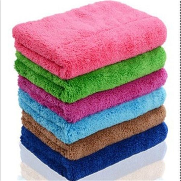 

coral velvet dishcloth double deck thickening absorbent rag kitchen cleaning clean desk floor towel no hair 2 1rs k2
