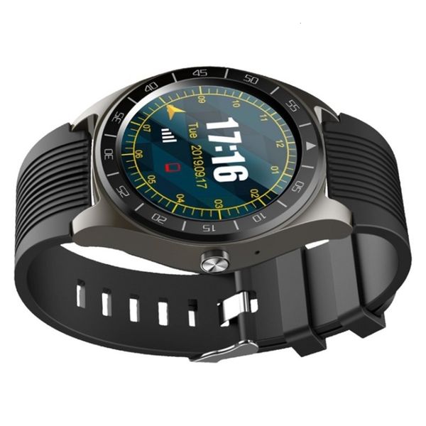 

smart new v5 round screen touch watch card bluetooth call step information push, Slivery;brown