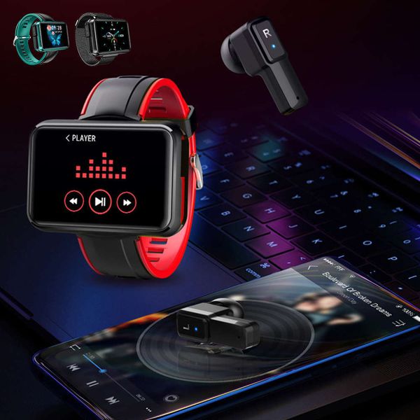 

t91 wirels headset with bluetooth people, smart watch 2 in 1 for heart rate blood prsure control, call and t