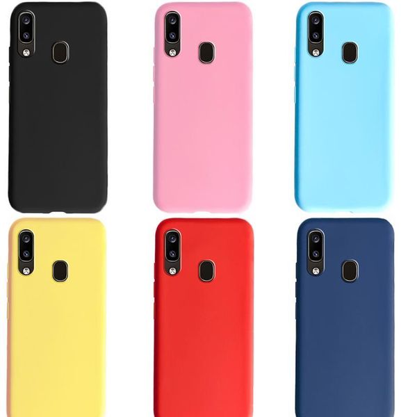 

for samsung galaxy a30 case a 30 case soft tpu solid candy color sile phone cases for samsung sm-a305f a305 a3 wmtdzm