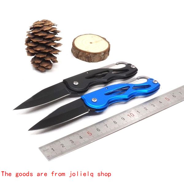 

folding blade knife pocket survival small 440c knife blade aluminium handle camping hiking hunting knives with keychain tool 8q+ln qynf