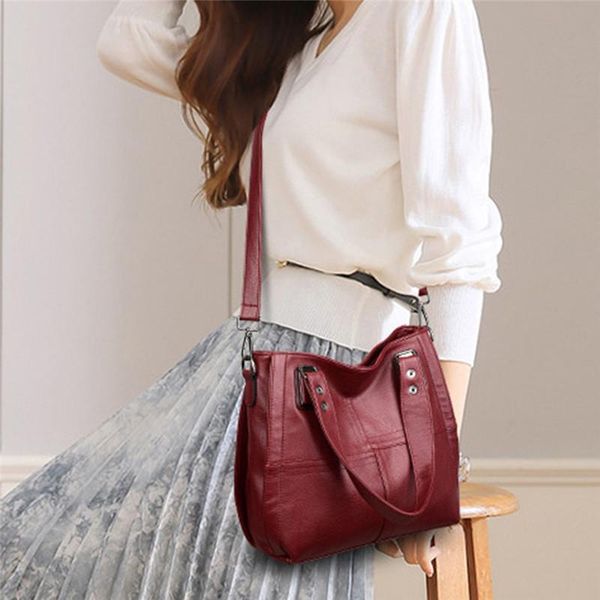 

women 2020 luxury pu handbag large capacity shoulder bag waterproof handbags big tote bags for femme