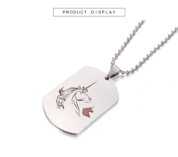 

stainless steel necklaces necklace tag necklace, Silver