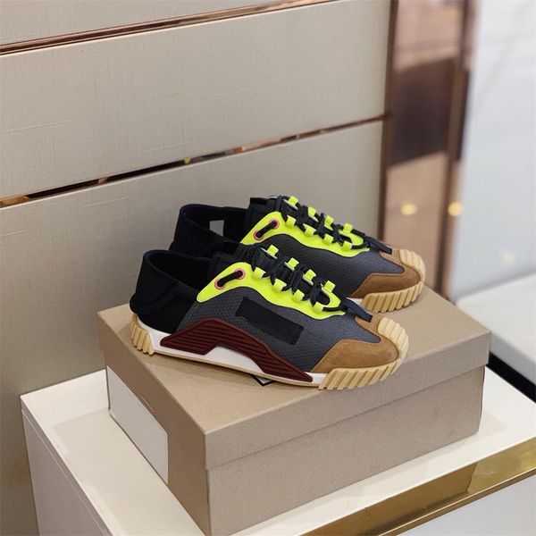 

2020 ns1 sports man shoes with box and dust bag 2020 new style rubber sole cause shoes cowhide ns1 sneakers men size38-45, Black