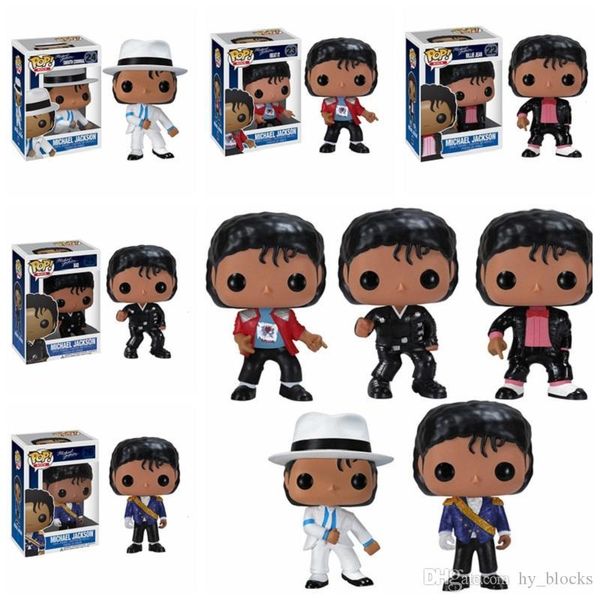 

michael jackson action figure anime figure dolls beat it billie jean bad vinyl collection model kids toys boy birthday gift