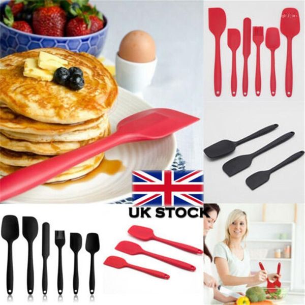 

3/6 pcs heat-resistant spatula kitchen utensils set for cooking baking mixing portable bakeware set1