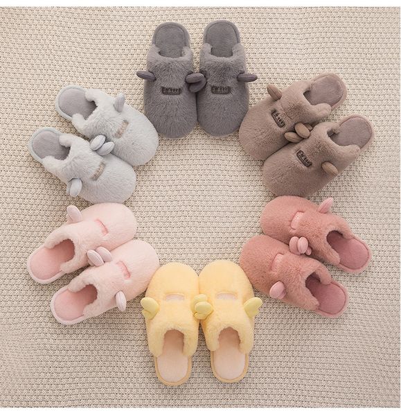 

winter women's cozy fur memory foam slippers non-slip house shoes indoor outdoor bedroom warm soft beautiful luxury 2020 new y1202, Black
