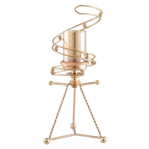 

nordic style candlestick iron art metal candle holder table candlelight