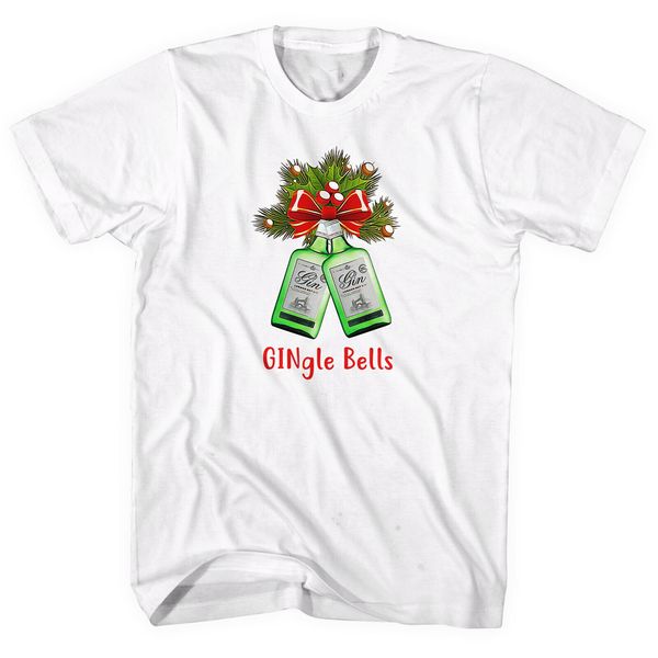 

gingle колокол рождество футболка gin tonic вентилятор идея подарок подарок мужчина lady l360 summer o шея топы майк спортивный с капюшоном