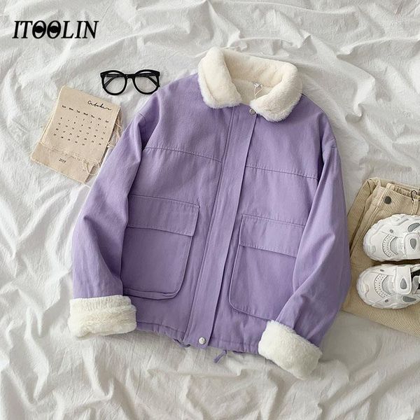 

femme veste fleece jacket women 2020 winter clothes women coat thick winter bio down jackets korean style faux fur coat1, Black