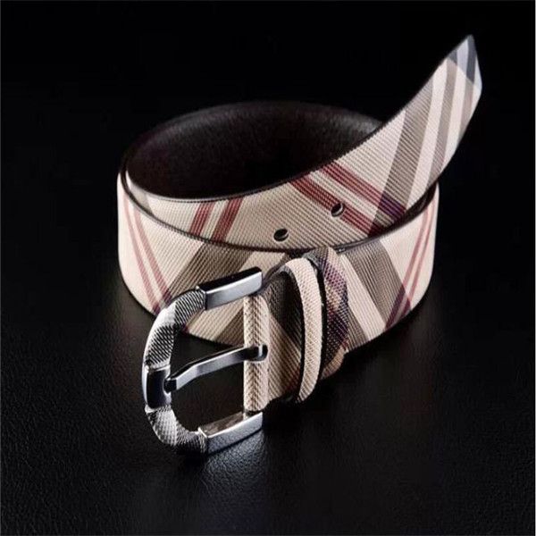 

luxury- mens designer belts jeans casual belt mens plaid business belt, Black;brown