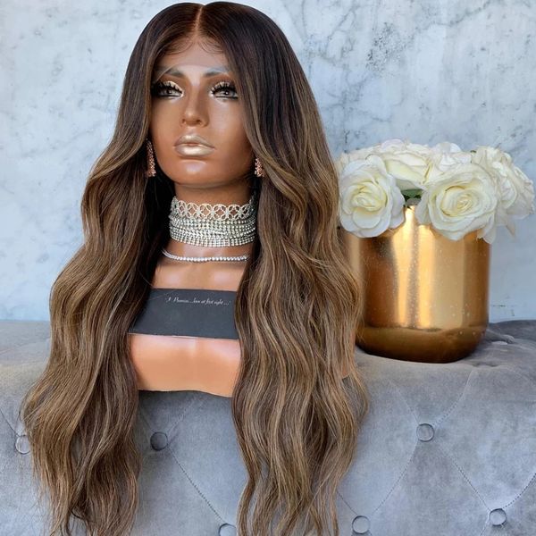 

natural highlight body wave glueless full lace 180 density peruvian hair wigs for women with baby hair 360 lace frontal wig 13x4 lace, Black