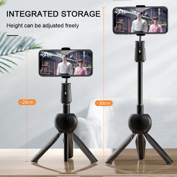

foldable tripod mobile phone stand desklive selfie stick timer bar bluetooth remote control lazy tablet computer bracket