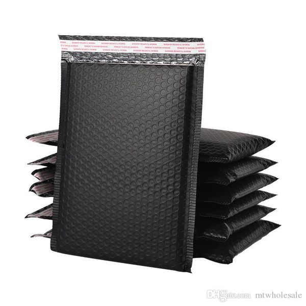 

poly bubble mailers bags padded envepoles black different size self-sealing quakeproof express bags bubble pack sealing pouches 0052pack