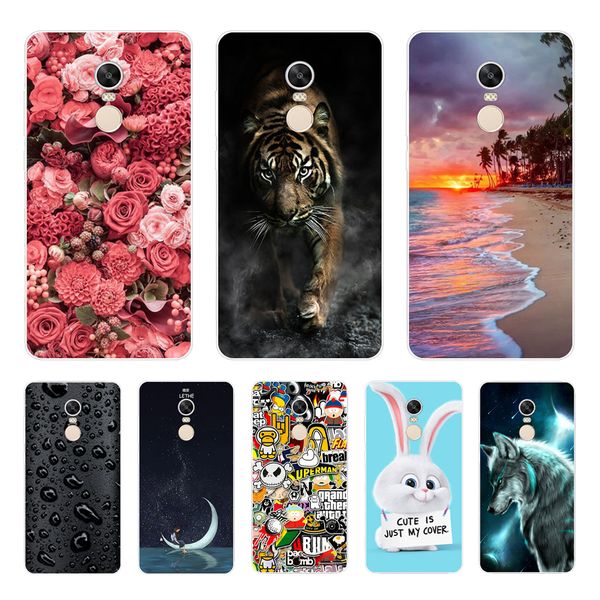 

phone soft silicone xiaomi 4x case cover for redmi note 4 x coque 3d