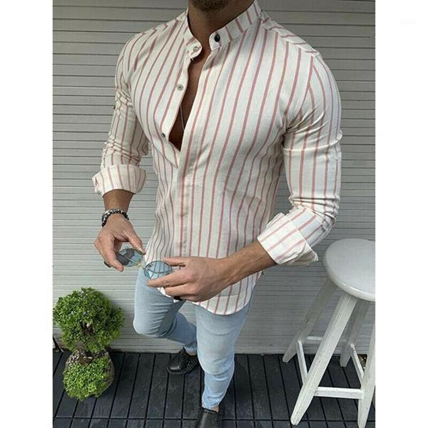 

men's casual summer striped shirts male button down slim fit long sleeve summer beach shirts outfits plus size -3xl1, White;black
