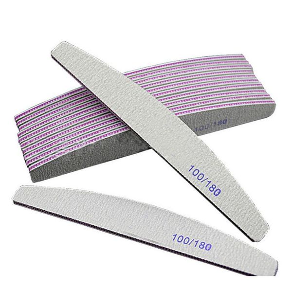 

sandpaper nail file lime 100/180 double side sanding buffer block set grey nail files for uv gel polish manic jlltzs