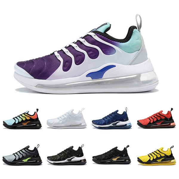 

grape cushion tn plus women men running shoes sunset triple black white bumblebee volt work blue s trainers sports sneakers 36-45