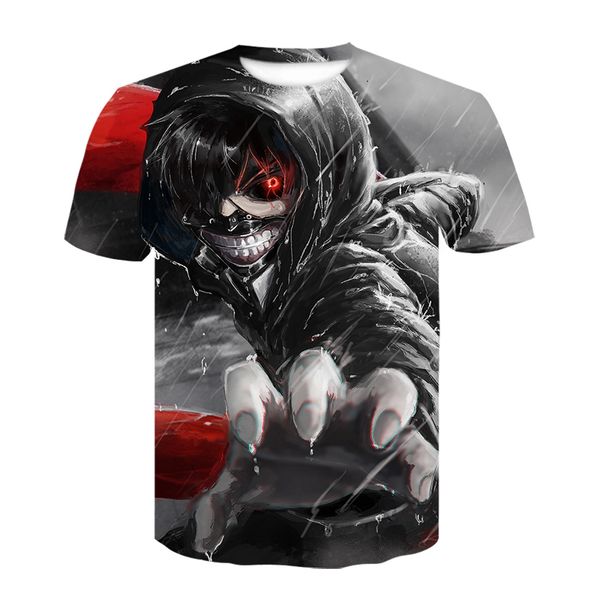 

anime angel tokyo ghoul ken kaneki print 3d hipster new 3d print shirts comics harajuku plus size men clothing