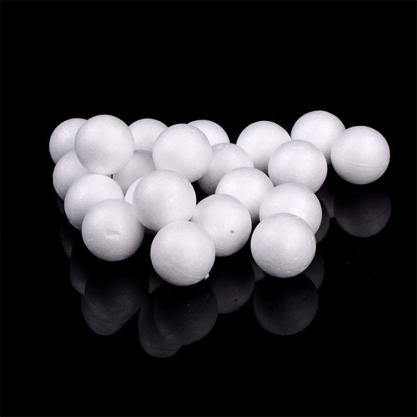 

500pcs/bag white modelling polystyrene styrofoam foam ball spheres for new diy crafts supplies christmas party decoration