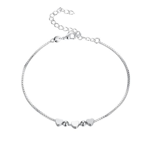 

beautiful elegant wedding women heart cute silver color chain bracelet fashion classic jewelry wholesale lh001 h bbyxqa, Black