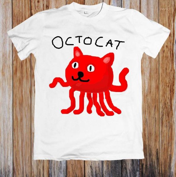 

octocat funny t-shirt1, White;black