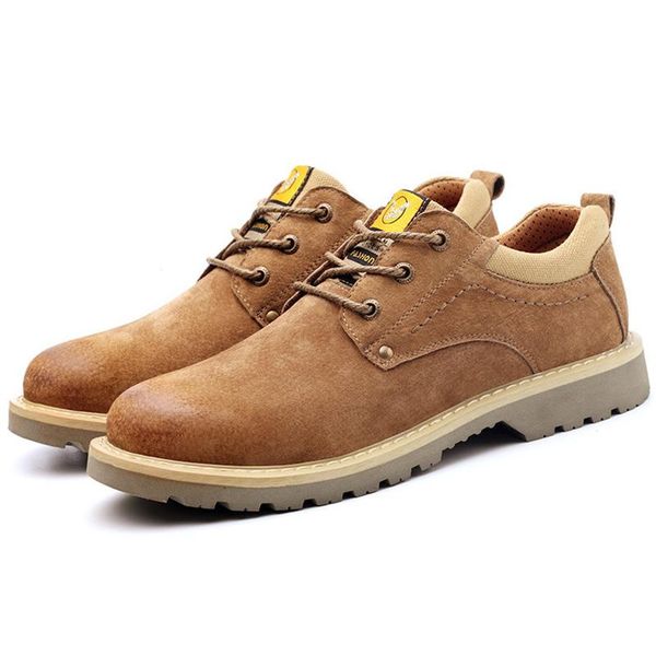 

здание мужской досуг спецобуви свинья кожа работа обувь сайт работник стального носок крышка сапоги zapatos де seguridad hombre защита, Black