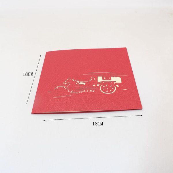 

3d handmade первый император цинь terra cotta воинов бумаги приглашение поздравительные открытки открытка деловой туризм творческий подарок