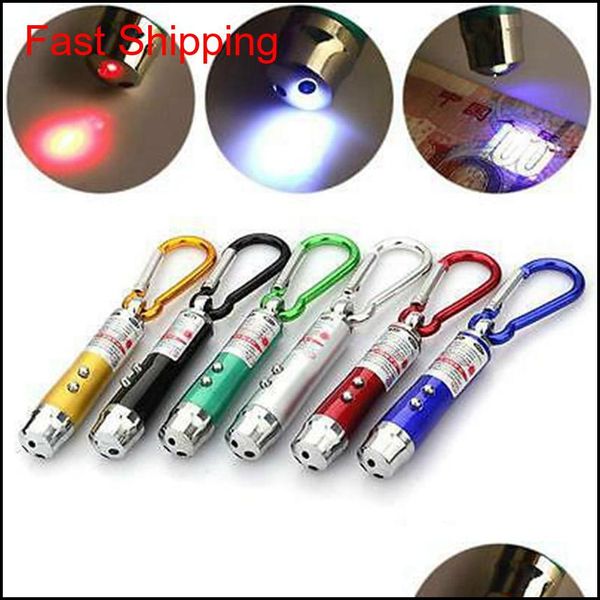 

3 in 1 multifunction mini laser light pointer uv led torch flashlight keychain pen key chain flashlights zza994 qmhzz oxy8h