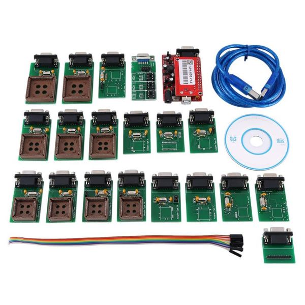 

upa v1.3 usb programmer with full adapter kit for tuning usb chip upa upa-usb v1.3 programmer kit