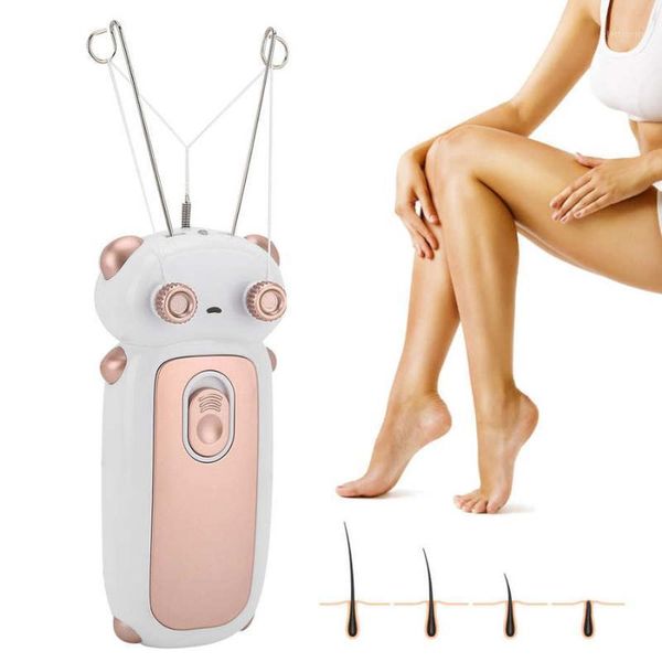 

depilador electric facial hair removal machine household body face cotton thread epilator shaver bikini trimmer1