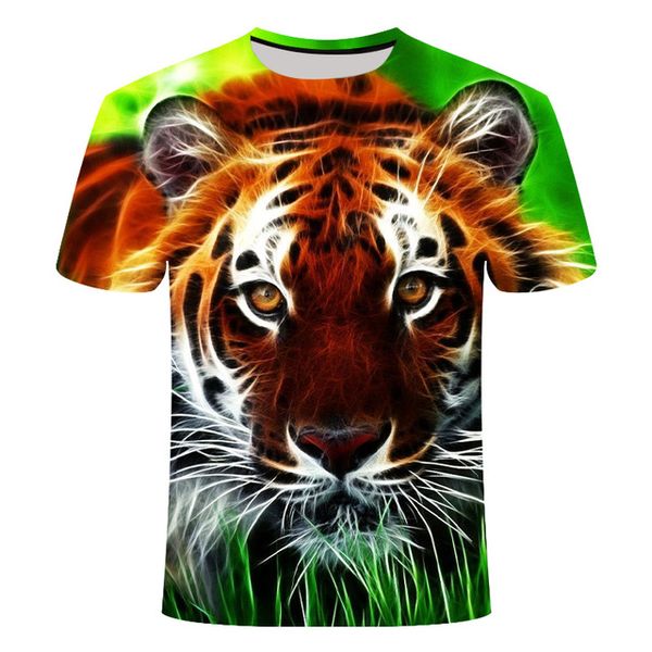 

animal lion camiseta 3d tiger 3d print shirts horror aesthetic comics men clothing