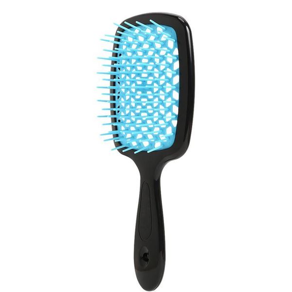

1pc wide teeth air cushion combs home salon diy hairdressing tool women scalp massage comb hair brush hollo wmtwoa, Silver