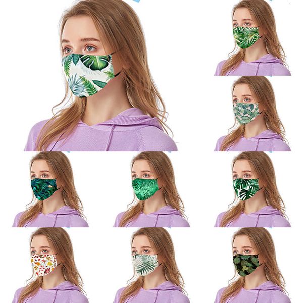 

designer leaf with filter 3d printed mask face dust-proof face mask personalized parody cross-b