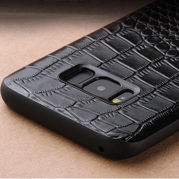 

натуральная кожа crocodile pattern case для samsung galaxy s8 s9 s10 plus note8 note9 360 полная защитная задняя крышка sqcsom