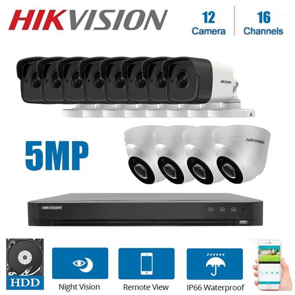 

hikvision 16ch dvr video surveillance and 4pcs ds-2ce56h0t-it3f and 8pcs ds-2ce16h0t-itf 5mp night vision security system kit1