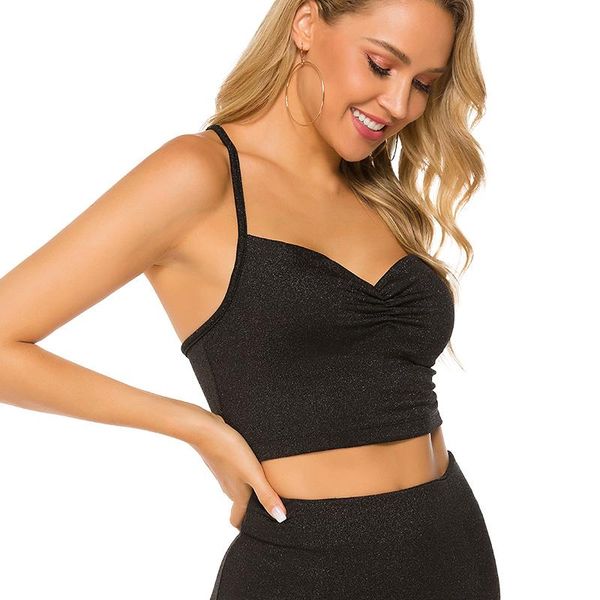 

2021 fashion women solid summer camis women casual tank vest sleeveless crop blusas, Black;white