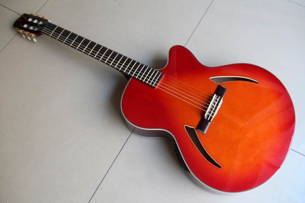 

new arrival classia electric guitar guitarra in cherry sunburst 120117
