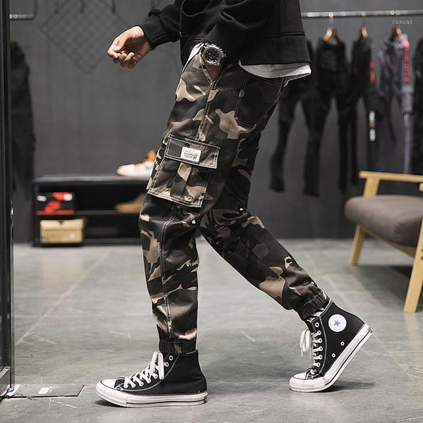 

2020 brand summer men pants casual sweatpants plussize4xl high street trousers joggers oversize camouflage overalls1, Black