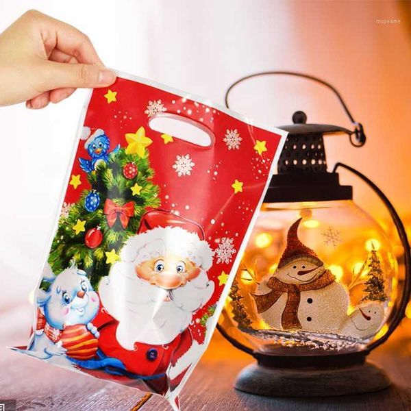 

gift wrap 20pcs 2021 year merry christmas gifts bag handle santa claus candy bags xmas party home decorations1