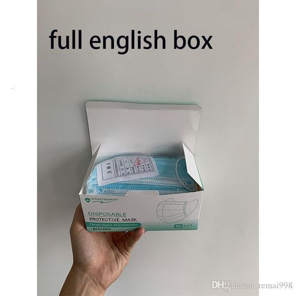 

pcs stock disposable masks bag face 3-layer home mask 50 box earloops comfortable in salon, fedex blue pink for english with ugtvc