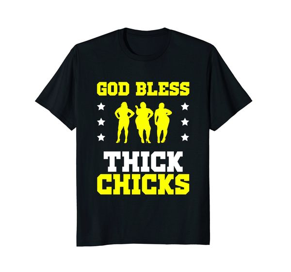 

new summer cool tee shirt funny god bless thick chicks t-shirt meme humor gift t-shirt sport hooded sweatshirt hoodie
