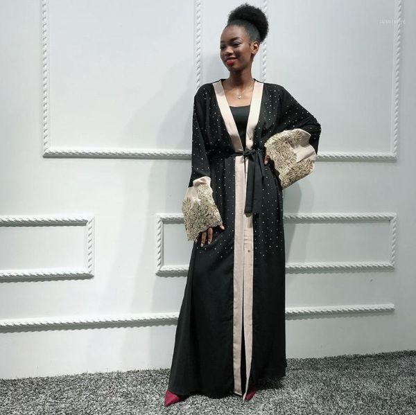 

women islam caftan marocain ramadan islamic clothing robe ladies black kaftan dubai open abaya kimono turkish hijab muslim dress1, Red