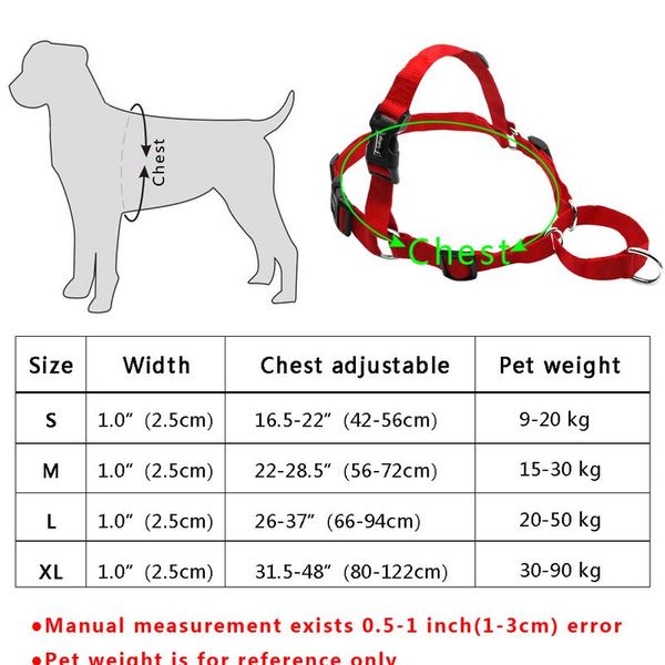 

no pull nylon dog harness adjustable pet dog harnesses vest for medium large dogs pitbull bulldog german shepherd s- bbyxft